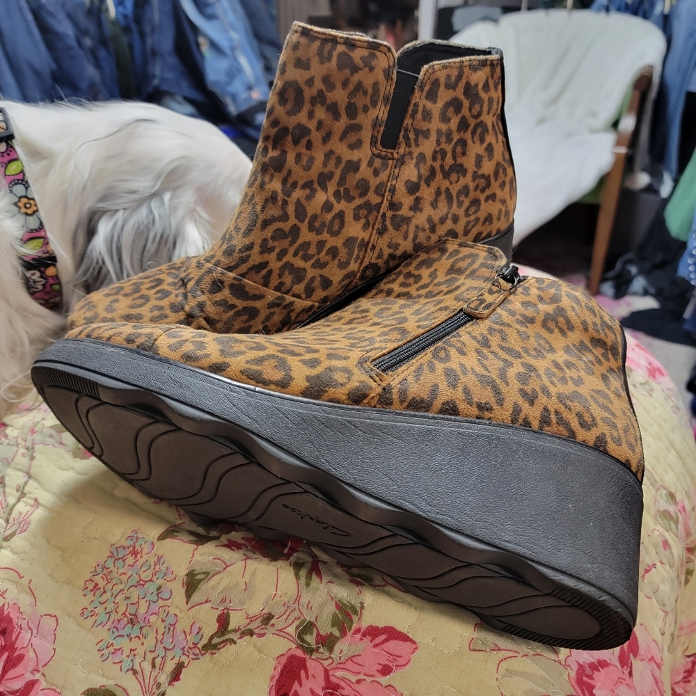 Clark's Wedge Booties